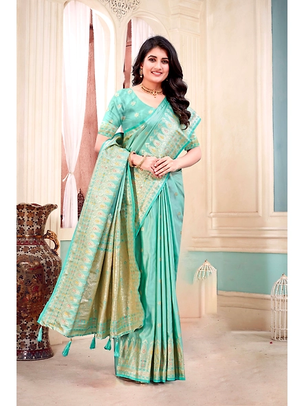 Parvati Multicolor Rapier Silk Saree-3