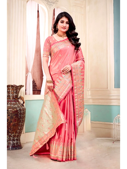 Parvati Multicolor Rapier Silk Saree-4