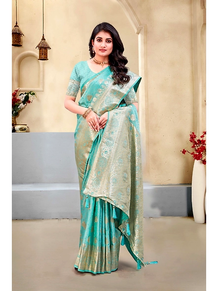 Parvati Multicolor Rapier Silk Saree-3