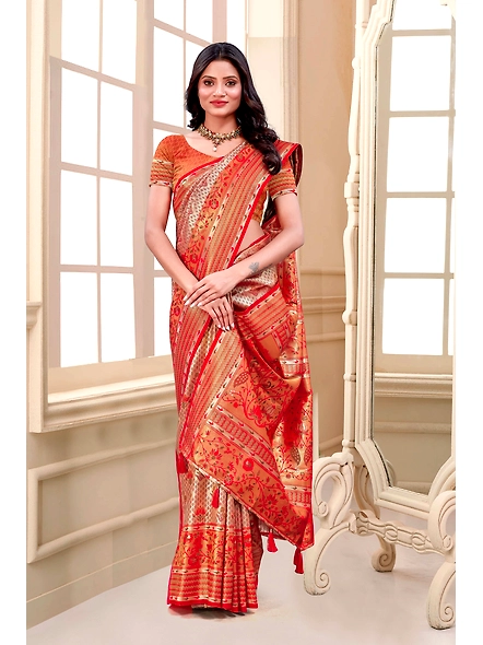 Parvati Multicolor Rapier Silk Saree-3