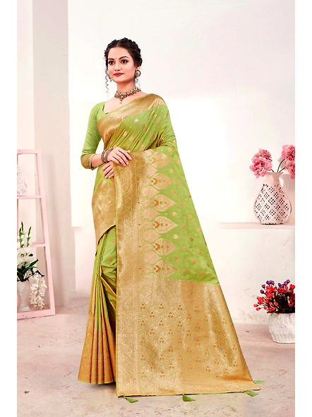 Parvati Multicolor Rapier Silk Saree-2