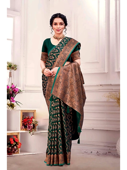 Parvati Multicolor Rapier Silk Saree-3