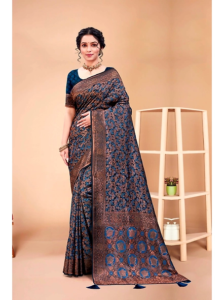 Parvati Multicolor Rapier Silk Saree-2
