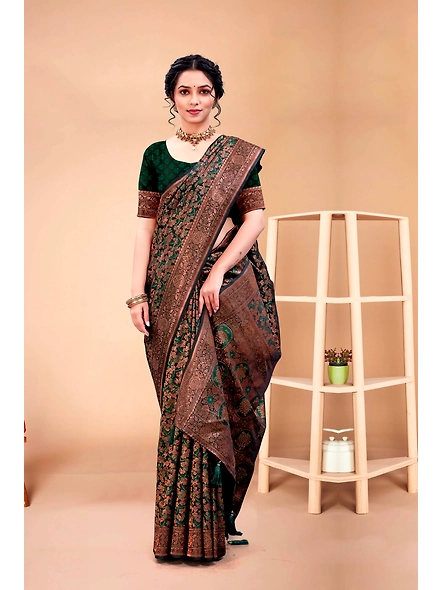 Parvati Multicolor Rapier Silk Saree-3