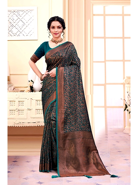 Parvati Multicolor Rapier Silk Saree