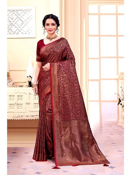 Parvati Multicolor Rapier Silk Saree-2
