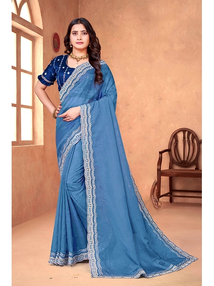 Parvati Multicolor Elaichi Silk Saree-1