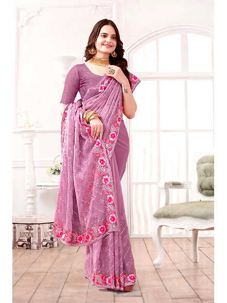 Parvati Multicolor Chiffon Saree-16984