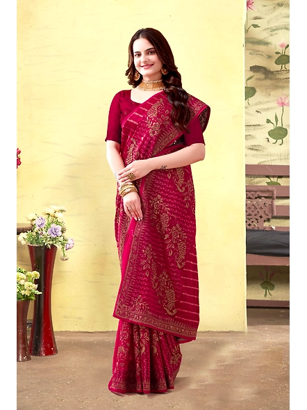 Parvati Multicolor Chiffon Saree-2