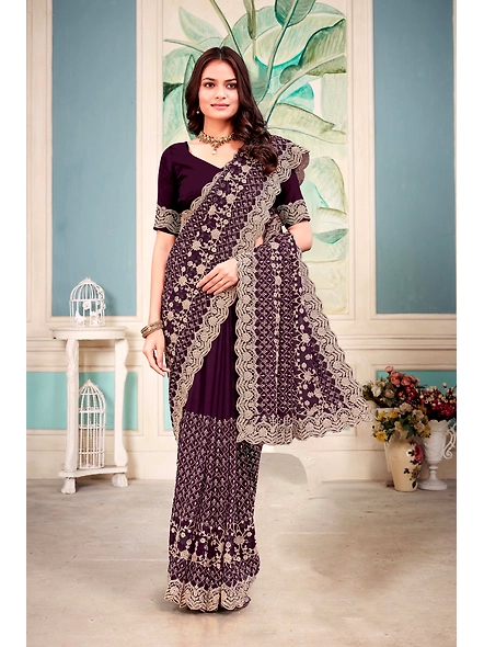 Parvati Multicolor Georgette Saree-1