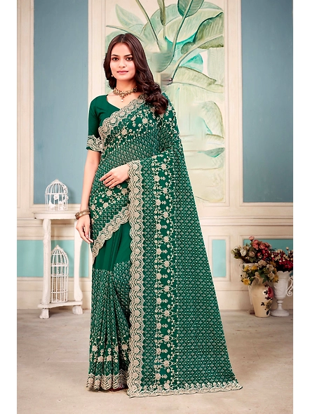 Parvati Multicolor Georgette Saree-2