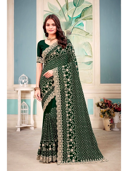 Parvati Multicolor Georgette Saree-5
