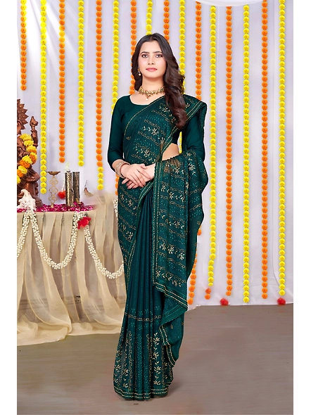 Parvati Multicolor Shimmer Saree-2