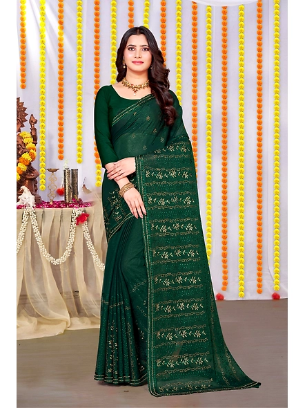 Parvati Multicolor Shimmer Saree-3