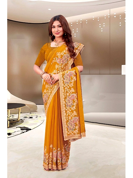Parvati Multicolor Shimmer Saree-17092