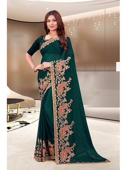 Parvati Multicolor Shimmer Saree-3