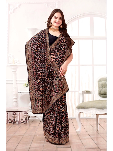 Parvati Multicolor Georgette Saree-2
