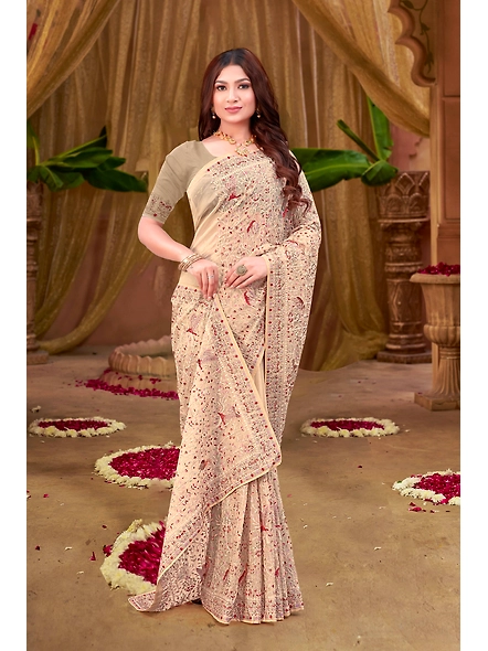Parvati Multicolor Organza Saree-17117