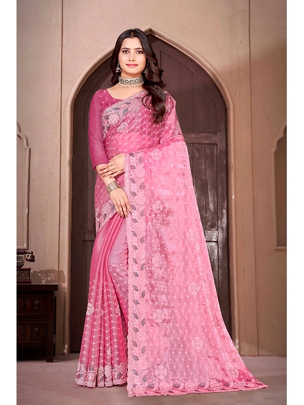 Parvati Multicolor Chiffon Saree-2