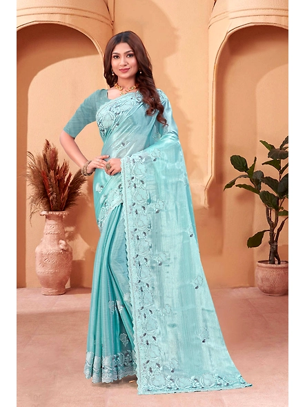 Parvati Multicolor Chiffon Saree-3