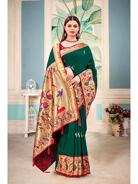 Parvati Multicolor Rapier Silk Saree-2