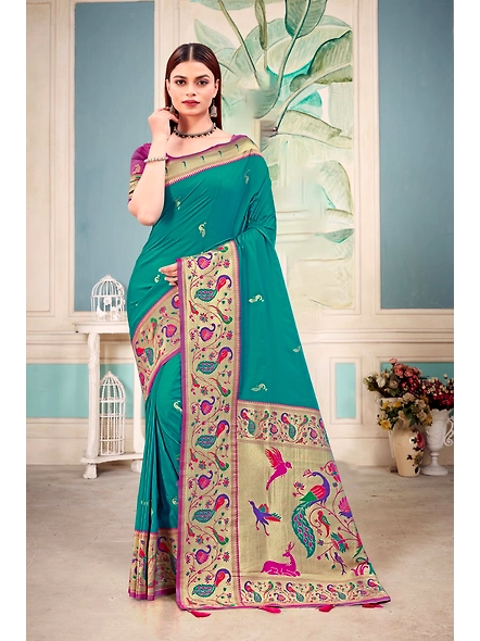 Parvati Multicolor Rapier Silk Saree-3