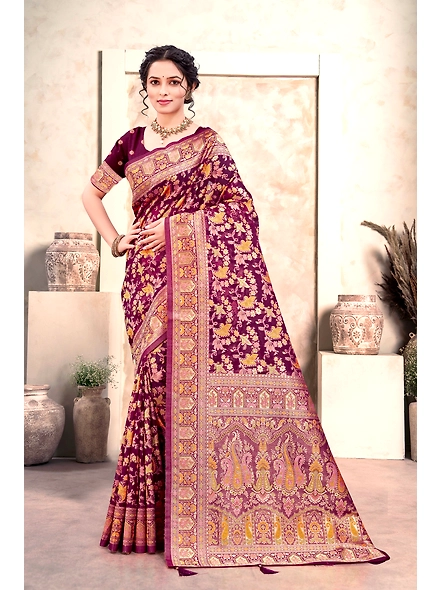 Parvati Multicolor Organza Saree-2