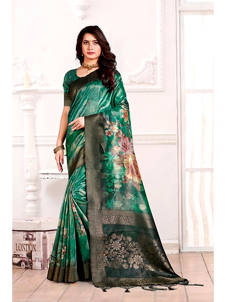 Parvati Multicolor Tissue Fabric Saree-2