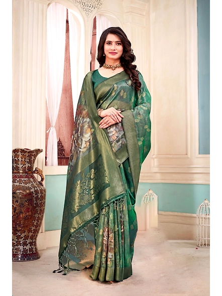 Parvati Multicolor Tissue Fabric Saree-25611
