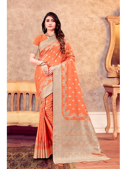 Parvati Multicolor Norah Silk  Saree-3