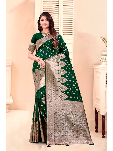 Parvati Multicolor Razia Silk Saree-2