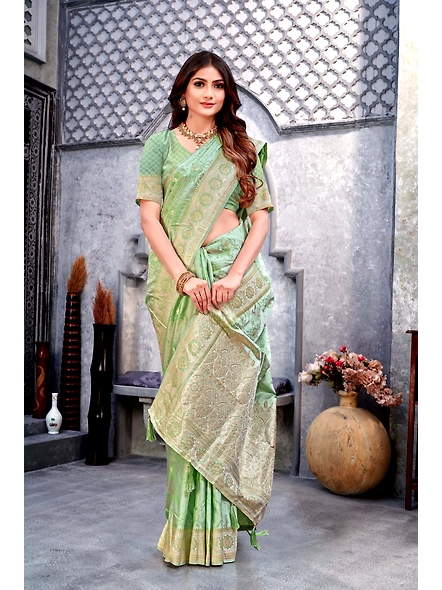 Parvati Multicolor Alora Satin Silk Saree-1