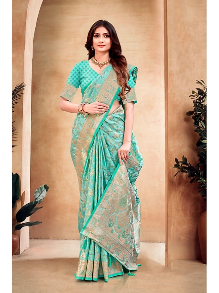 Parvati Multicolor Alora Satin Silk Saree-25672