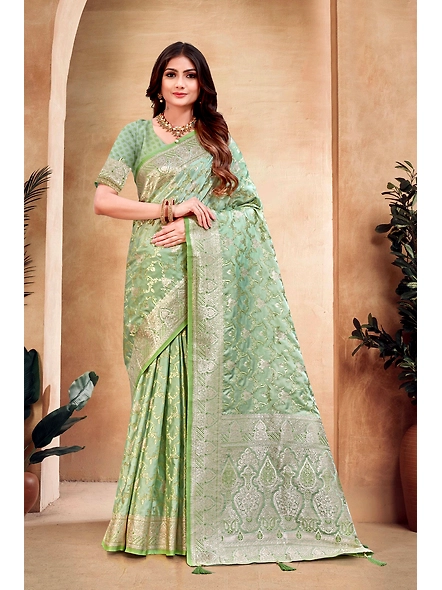 Parvati Multicolor Alora Satin Silk Saree-2