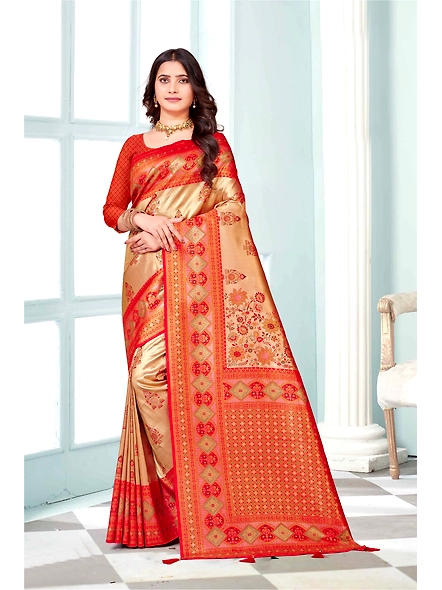 Parvati Multicolor Rapier Silk Saree-3