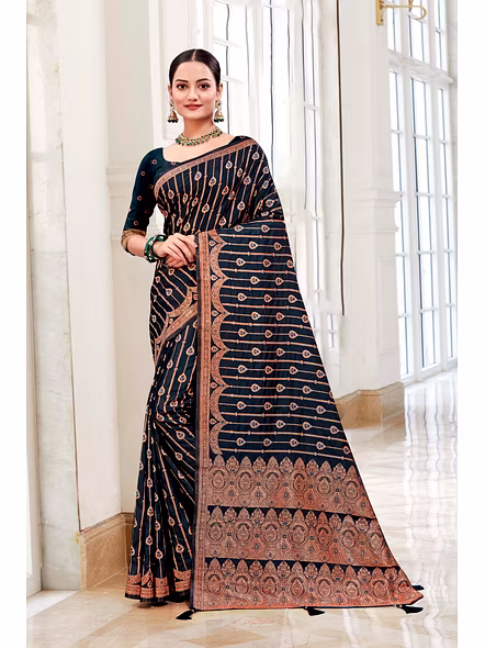 Parvati Multicolor Rapier Silk Saree-2