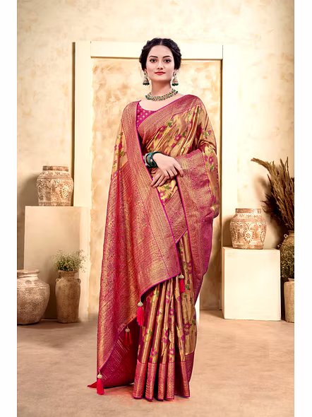 Parvati Multicolor Rapier Silk Saree-51023