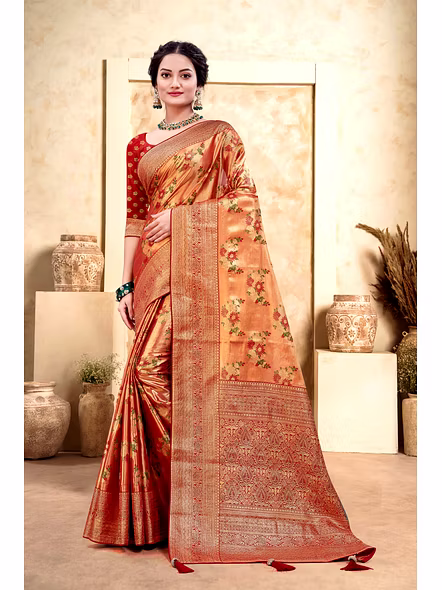 Parvati Multicolor Rapier Silk Saree-2