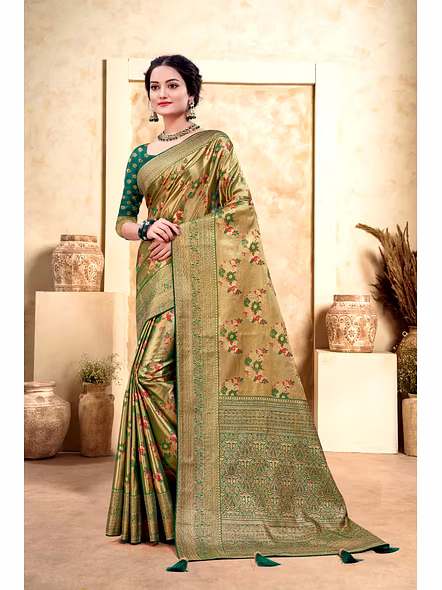 Parvati Multicolor Rapier Silk Saree-3