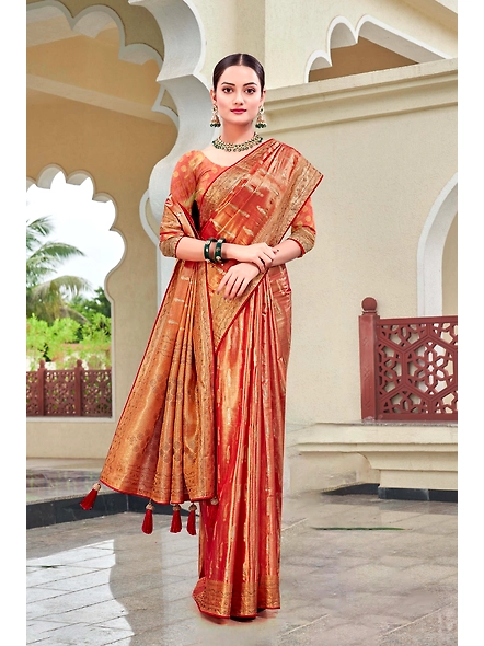 Parvati Multicolor Rapier Silk Saree-1