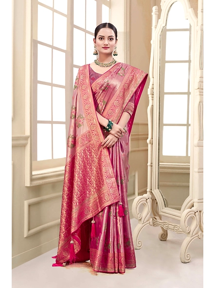 Parvati Multicolor Rapier Silk Saree-1