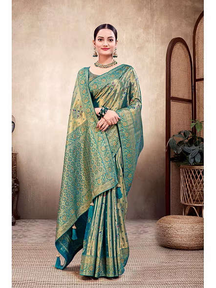Parvati Multicolor Rapier Silk Saree-51027