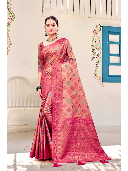 Parvati Multicolor Rapier Silk Saree-2