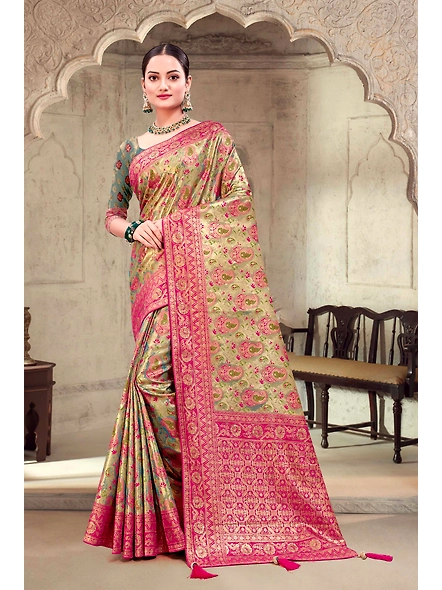 Parvati Multicolor Rapier Silk Saree-3