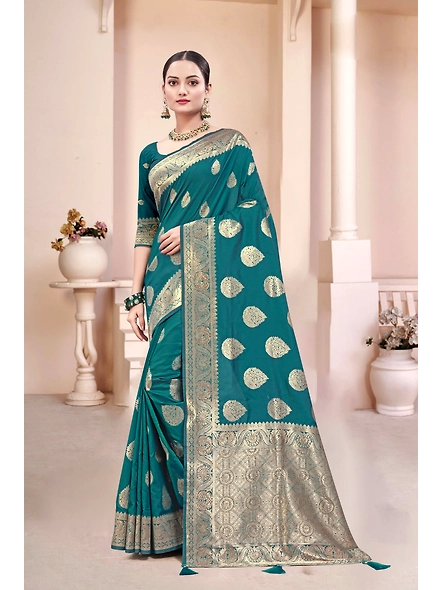 Parvati Multicolor Rapier Silk Saree-2