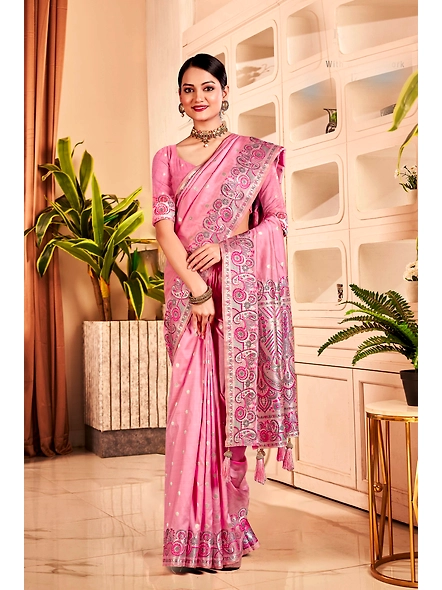 Parvati Multicolor Rapier Silk Saree-1