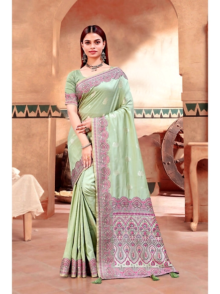 Parvati Multicolor Rapier Silk Saree-2