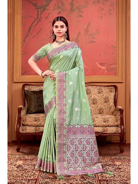 Parvati Multicolor Rapier Silk Saree-3