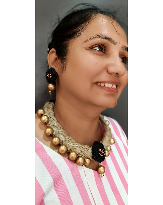 Jute jewellery set-2