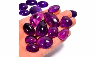 Natural African Amethyst Cabochon Loose Gemstone